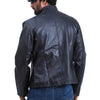 Men's Fashion Biker Black Leather Jacket