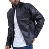 Men's Fashion Biker Black Leather Jacket