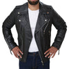 Mens Quilted Leather Jacket
