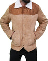 Yellowstone S03 John Dutton Men's Suede Leather Jacket
