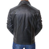 Brad Pitt Fight Club Black Leather Jacket