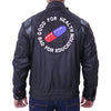 Akira Shotaro Kaneda Capsule Logo Pill Biker Black Leather Jacket