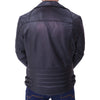 Mens Biker Black Quilted Leather Jacket