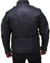 Men's Cafe Racer Black Biker Leather Jacket