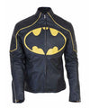 Batman Black & Yellow Motorcycle Leather Jacket