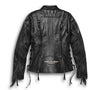 Women's Boone Fringed Leather Jacket - Tall