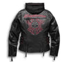 Women's Scroll Skull 3-in-1 Leather Jacket