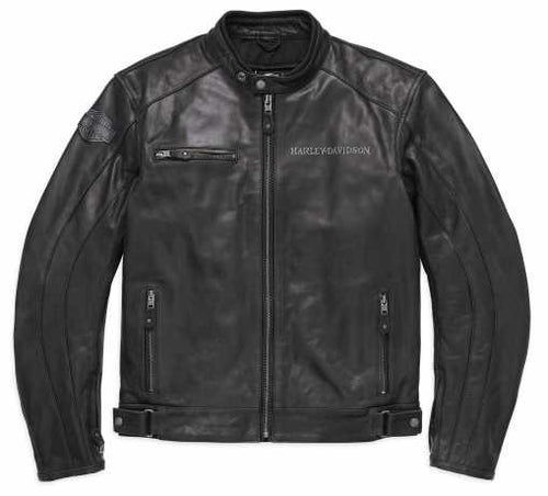 Harley Davidson Reflective Skull Leather Jacket