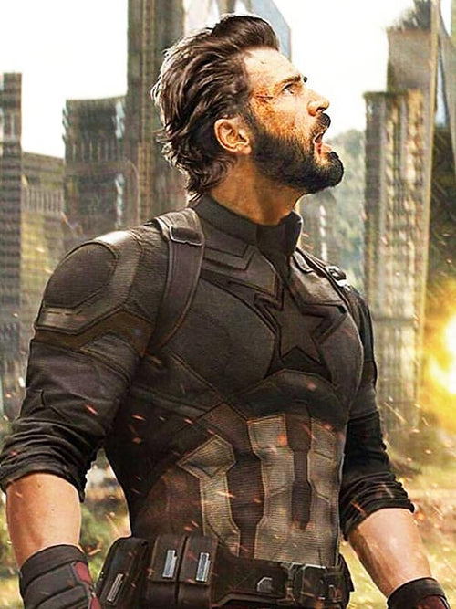 Men's Black Captain America Infinity War Jacket