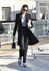Kaia Gerber New Balance Outfit Black Coat