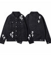 Chrome Hearts Denim Jacket Black Front and back