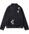 Chrome Hearts Denim Jacket Black Back