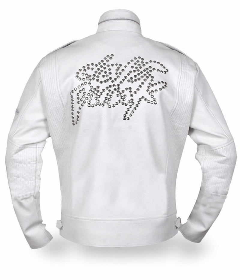 Daft Punk White Leather Jacket