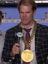 Greg Olsen Wearing Coat In the NFL Show