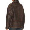 Grlfrnd Alek Brown Leather Jacket back view