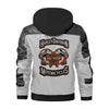 Harley Davidson Grey Hooded Jacket Back View