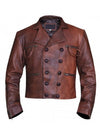 Justice League Aquaman Distressed Leather Jacket