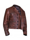 Justice League Aquaman Distressed Leather Jacket