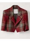 Emily Cooper Emily In Paris Red Plaid Jacket