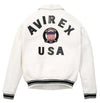 Avirex USA White Leather Jacket
