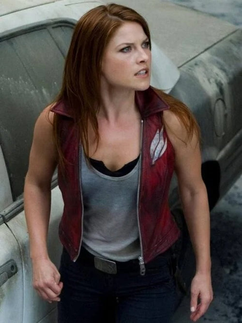 Claire Redfield Ali Larter Resident Evil the Final Chapter Leather Vest