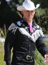 Barbie 2023 Ryan Gosling Black Fringe Shirt