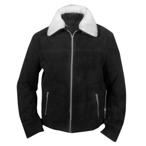 The Walking Dead Rick Grimes Black Suede Jacket