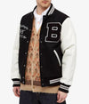 A Bathing Ape Varsity Letterman B Black and White Jacket