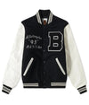 A Bathing Ape Varsity Letterman B Black and White Jacket