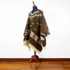 brown clint eastwood poncho​ front view