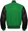 Mens Green And Black Varsity Jacket