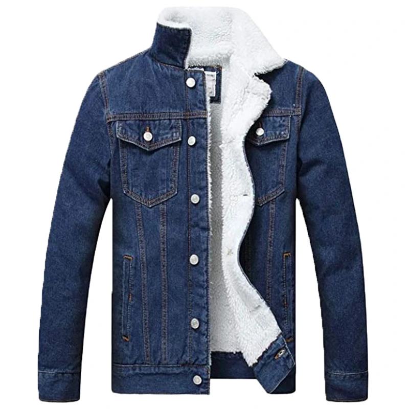 Mens Sherpa Denim Jacket