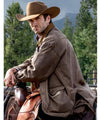 Yellowstone Jamie Dutton Brown Leather Jacket