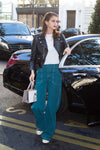 Kaia Gerber Black Leather Jacket