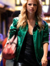 maxxxine 2024 mia goth green varsity jacket