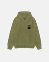 olive 8 ball hoodie pigment dyed