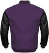 Mens Purple And Black Varsity Jacket
