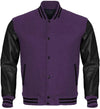 Mens Purple And Black Varsity Jacket