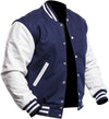 Mens Royal Blue And White Varsity Jacket