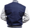 Mens Royal Blue And White Varsity Jacket
